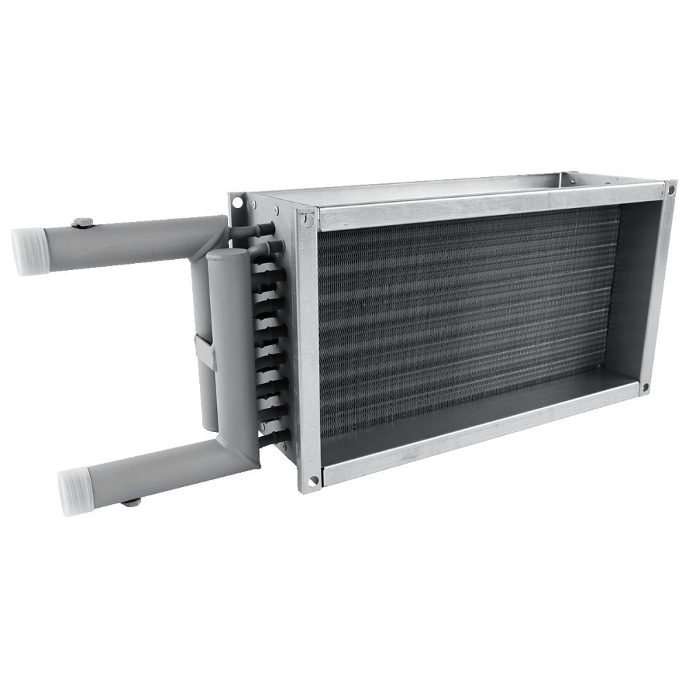 Водяной нагреватель для прямоугольных каналов ZILON ZWS 600x350-3